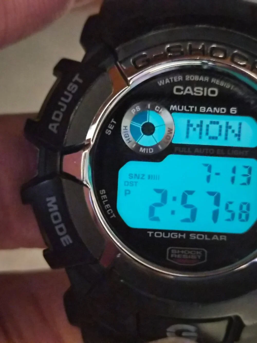 Casio G Shock digital Solar